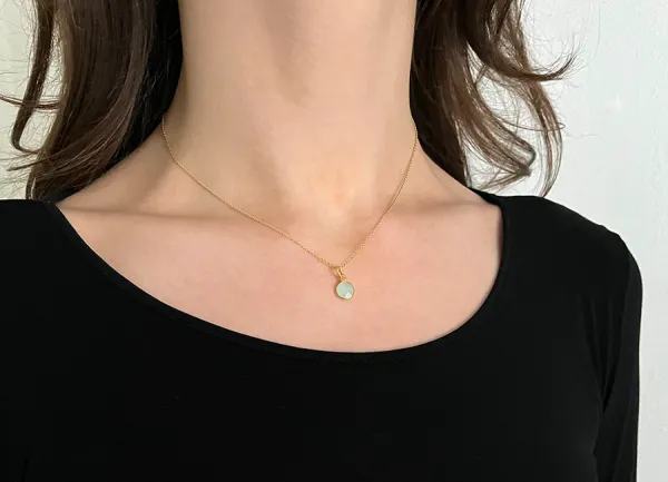 Kette mit Aqua Calcedon