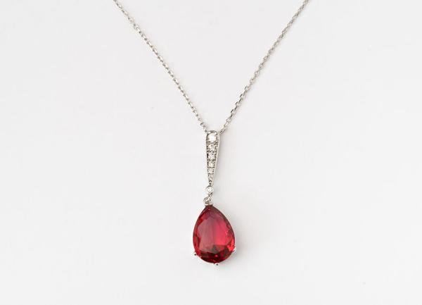 Preview: Zirkonia rot Kette