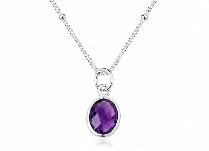 Amethyst Kette silber