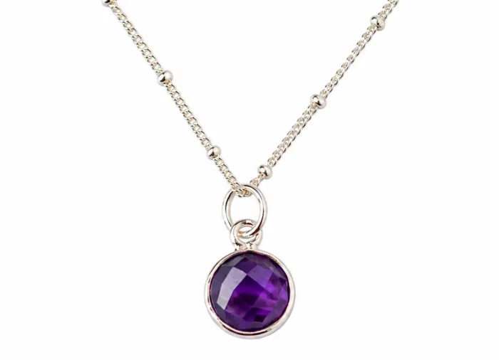 Amethyst Kette silber